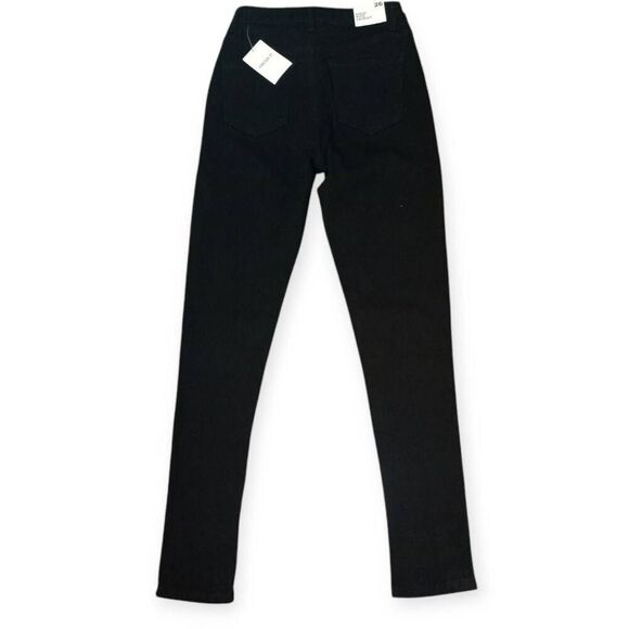 FOREVER 21 HIGH RISE BLACK SKINNY JEANS SZ.26 NWT. - Picture 5 of 7